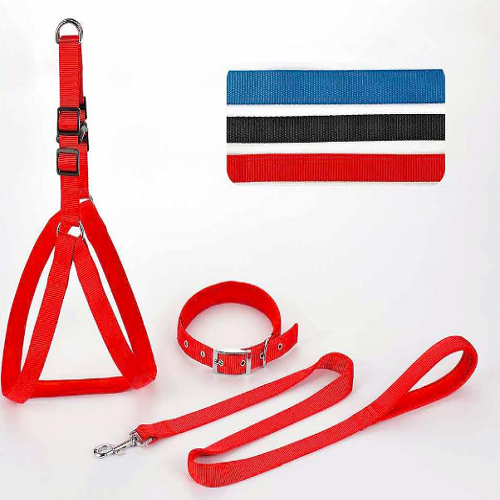 YDL 105 Nylon Leash,Harness&Collar with Neoprene